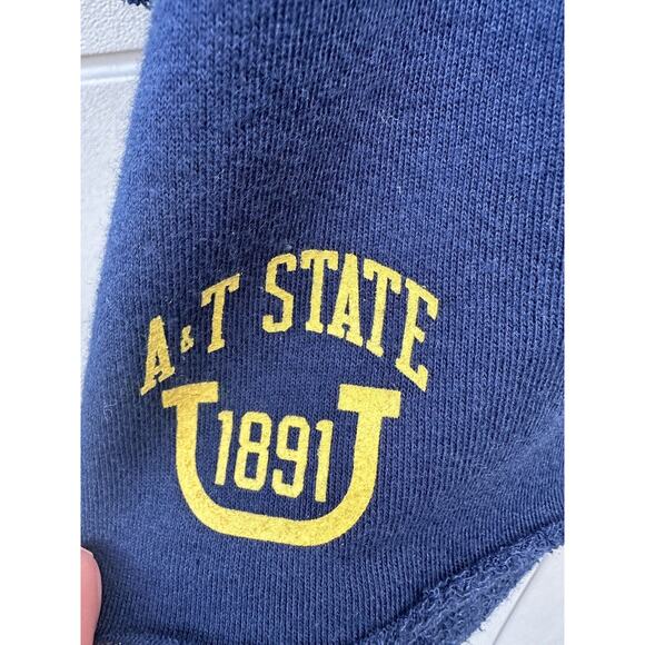 Free People Movement x Summer Class NC A&T Aggie Boxy Crop Top Crewneck XS Navy - Picture 3 of 11